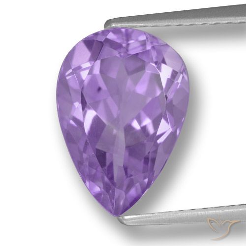 3.79ct Natural Violeta rosado Amatista, En forma de pera, VVS