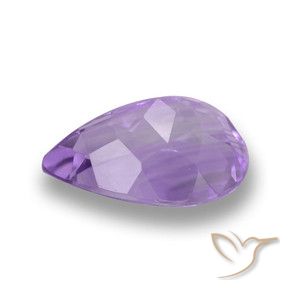 Amatista Violeta rosado natural de 3.79 ct, En forma de pera, VVS