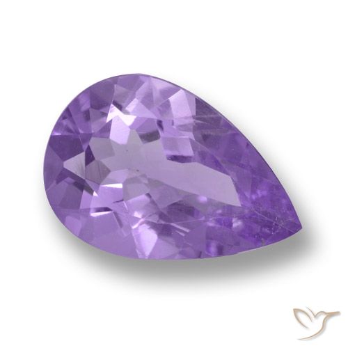 2.84ct Natural Violeta medio Amatista, En forma de pera, VVS-VS