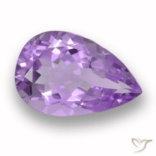4.87ct Natural Violeta medio Amatista, En forma de pera, VVS-VS
