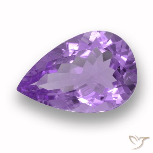 4.63ct Natural Violeta medio Amatista, En forma de pera, VVS-VS