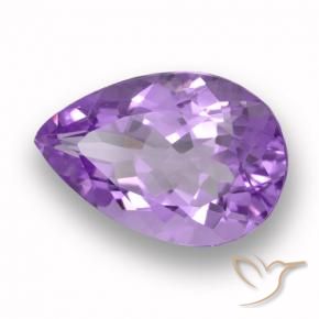 Amatista Violeta rosado natural de 5.18 ct, En forma de pera, VVS-VS