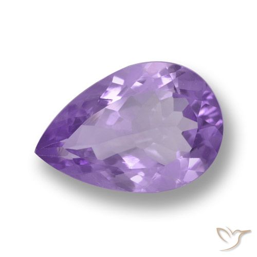 4.96ct Natural Violeta medio Amatista, En forma de pera, VVS-VS