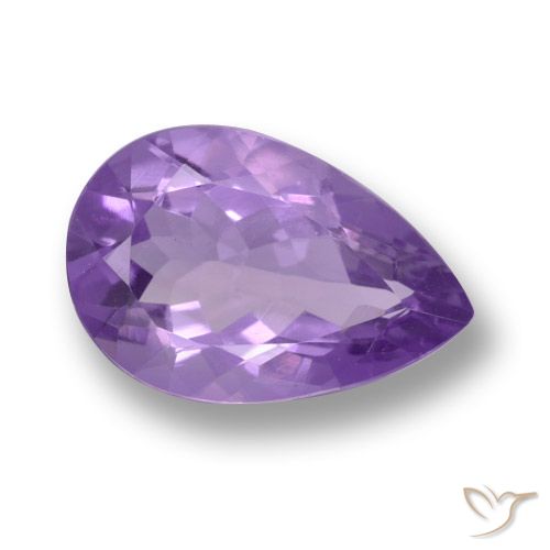 4.49ct Natural Violeta medio Amatista, En forma de pera, VVS-VS