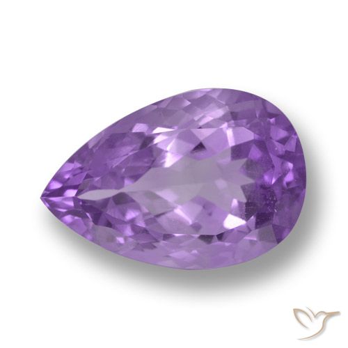 6.26ct Natural Violeta púrpura intenso Amatista, En forma de pera, VS