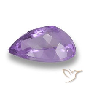 Amatista Violeta púrpura intenso natural de 6.26 ct, En forma de pera, VS