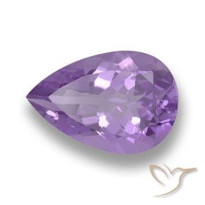 Amatista Violeta rosado natural de 4.94 ct, En forma de pera, VVS