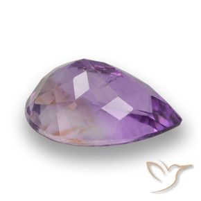 Amatista Violeta púrpura intenso natural de 3.88 ct, En forma de pera, VVS-VS