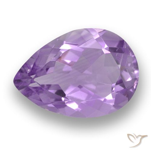 3.29ct Natural Violeta medio Amatista, En forma de pera, VVS