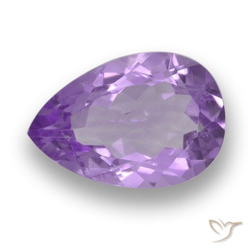 3.74ct Natural Violeta medio Amatista, En forma de pera, VS