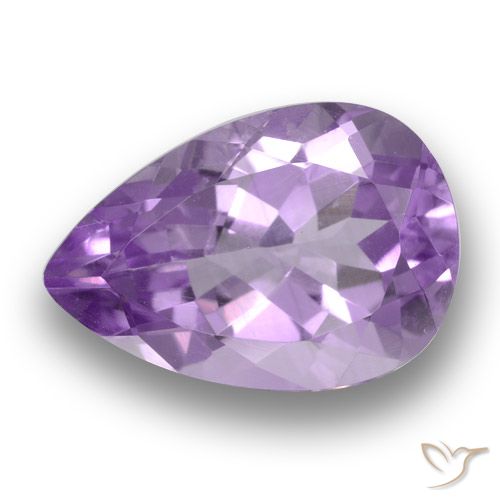 3.59ct Natural Violeta medio Amatista, En forma de pera, VS