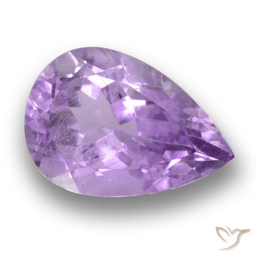 3.82ct Natural Violeta medio Amatista, En forma de pera, VS
