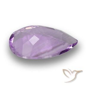 Amatista Violeta iris rosáceo natural de 3.13 ct, En forma de pera, VS