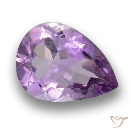 3.21ct Natural Violeta medio Amatista, En forma de pera, VS