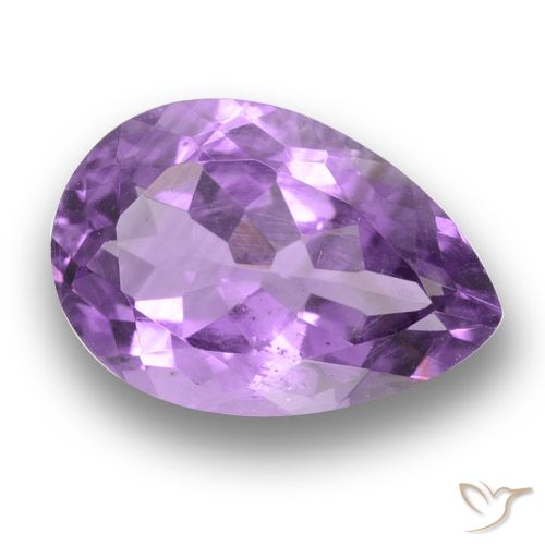 3.92ct Natural Rosado-violeta medio Amatista, En forma de pera, VS
