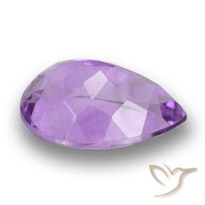 Amatista Rosado-violeta medio natural de 3.92 ct, En forma de pera, VS