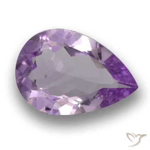 2.74ct Natural Violeta medio Amatista, En forma de pera, VS