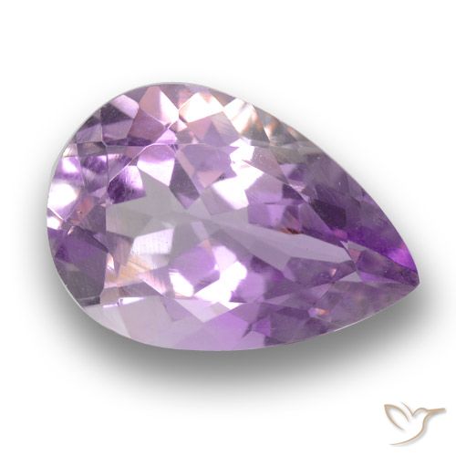 3.45ct Natural Violeta rosado Amatista, En forma de pera, VS