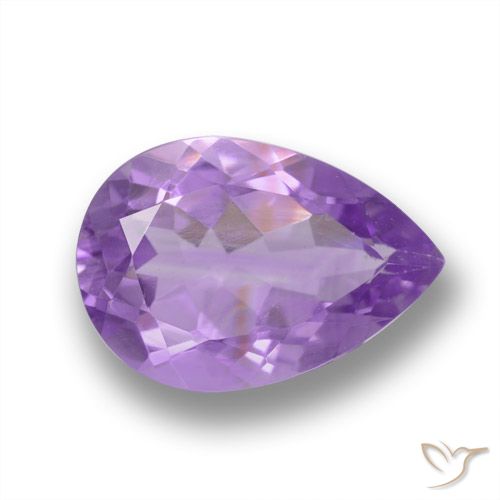 3.41ct Natural Violeta iris Amatista, En forma de pera, VVS