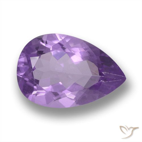 3.47ct Natural Violeta oscuro Amatista, En forma de pera, VVS
