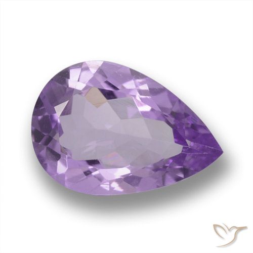 3.48ct Natural Violeta medio Amatista, En forma de pera, VVS