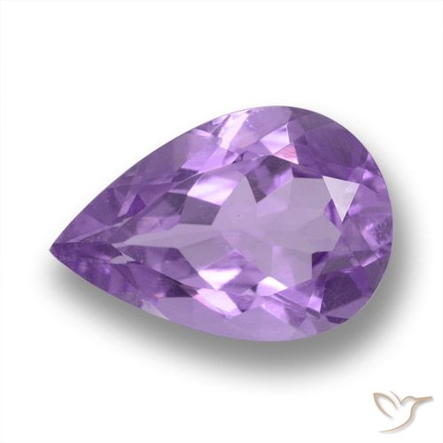 3.54ct Natural Violeta oscuro Amatista, En forma de pera, VVS