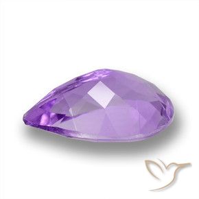 Amatista Violeta oscuro natural de 3.54 ct, En forma de pera, VVS