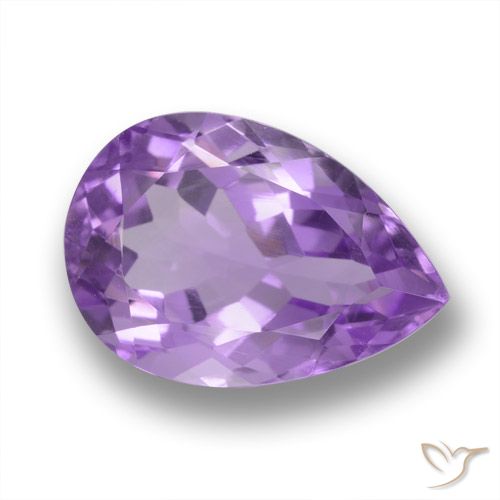 4.18ct Natural Violeta oscuro Amatista, En forma de pera, VVS