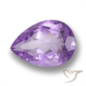 Amatista Violeta oscuro natural de 4.18 ct, En forma de pera, VVS