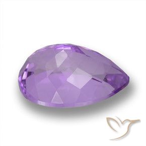 Amatista Violeta oscuro natural de 4.18 ct, En forma de pera, VVS
