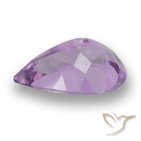 Amatista Violeta iris natural de 3.28 ct, En forma de pera, VS