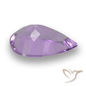 Amatista Violeta medio natural de 2.93 ct, En forma de pera, VS