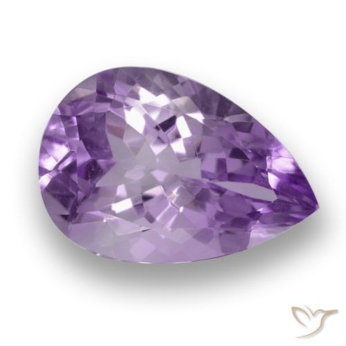 3.46ct Natural Violeta oscuro Amatista, En forma de pera, VVS-VS