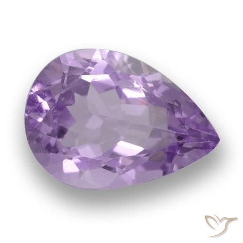 3.38ct Natural Rosado violeta medio Amatista, En forma de pera, VS