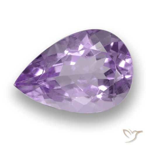 3.52ct Natural Rosado violeta medio Amatista, En forma de pera, VVS