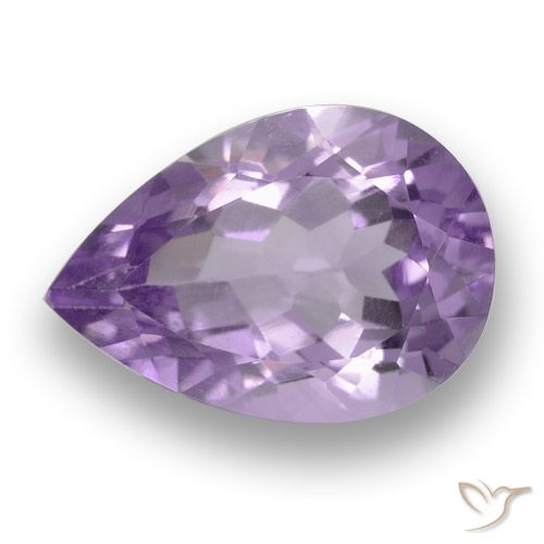 3.70ct Natural Rosado violeta medio Amatista, En forma de pera, VS