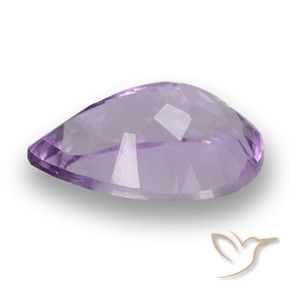Amatista Rosado violeta medio natural de 3.70 ct, En forma de pera, VS