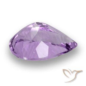 Amatista Violeta medio natural de 3.59 ct, En forma de pera, VS