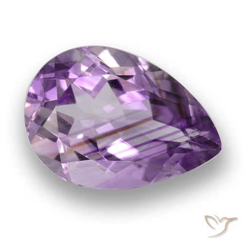 3.91ct Natural Violeta púrpura Amatista, En forma de pera, VS