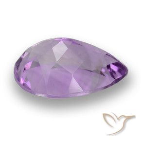 Amatista Violeta púrpura natural de 3.91 ct, En forma de pera, VS