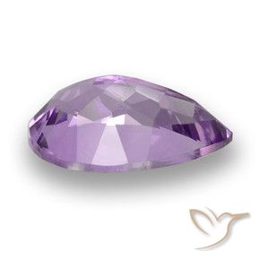 Amatista Violeta oscuro natural de 3.12 ct, En forma de pera, VS