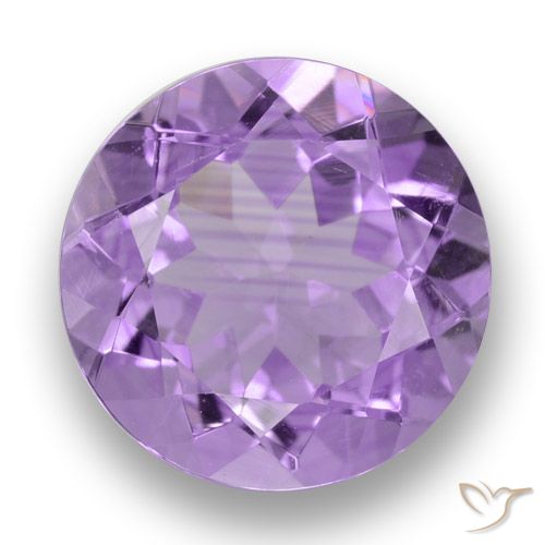 3.41ct Natural Violeta medio Amatista, Redondo, VVS