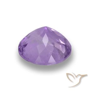 Amatista Violeta medio natural de 3.60 ct, Redondo, VVS