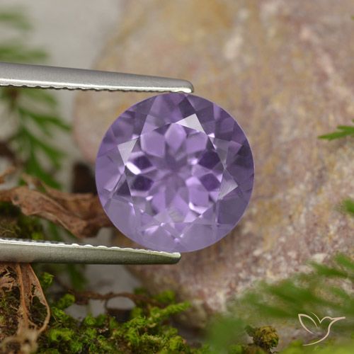 3.46ct Natural Violeta medio Amatista, Redondo, VVS