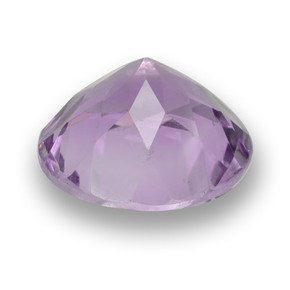 Amatista Violeta medio natural de 3.24 ct, Corte Redondo, VVS-VS