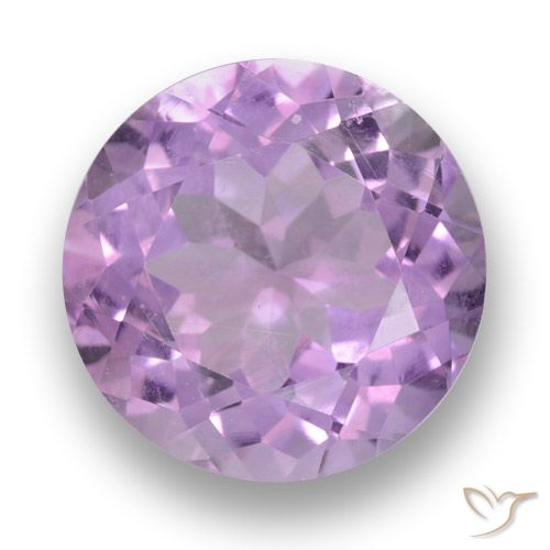 3.53ct Natural Violeta rosado medio Amatista, Redondo, VVS-VS