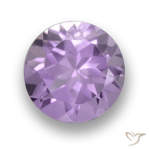 2.64ct Natural Violeta claro medio Amatista, Redondo, VS