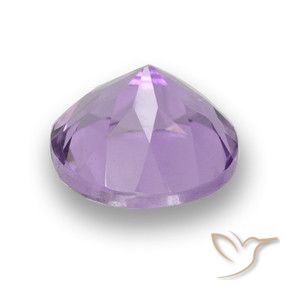 Amatista Violeta claro medio natural de 2.64 ct, Redondo, VS