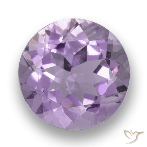 3.31ct Natural Rosado violeta medio Amatista, Redondo, VVS