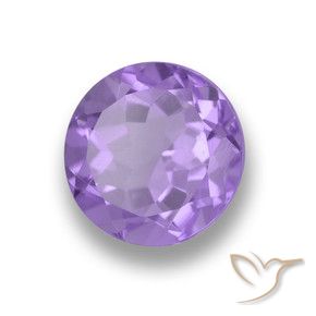 Amatista Violeta iris intenso natural de 2.76 ct, Redondo, VVS